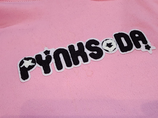 Fuzzy Patch Pynksoda Hoodies