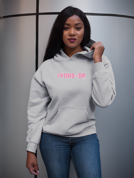 Grey Hoodie with Pynk lettering
