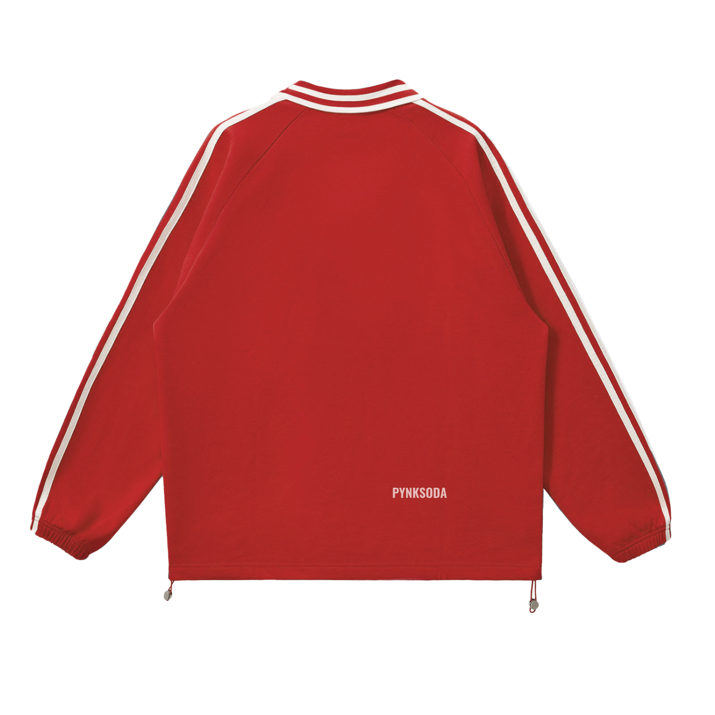 PS Contrast Striped Collar Sweatshirt (RED)