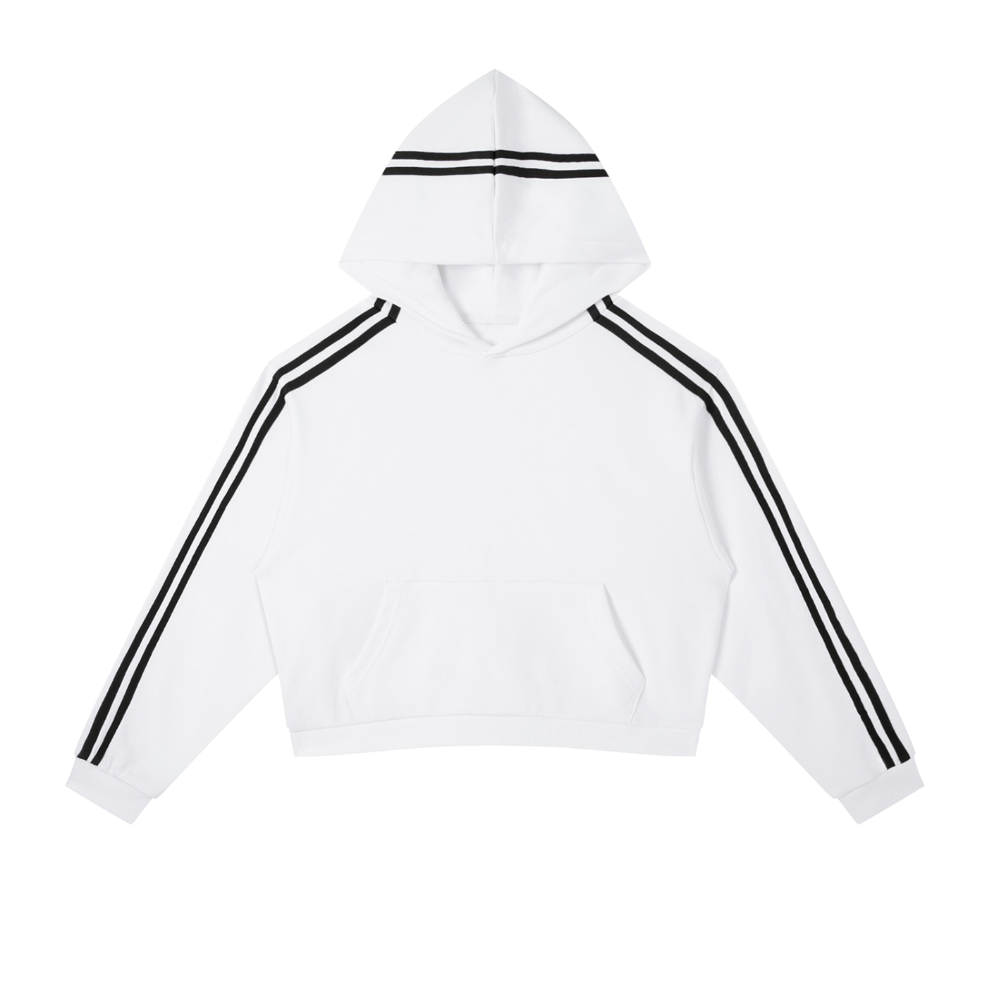PYNKSODA Side Stripe Cropped Hoodie