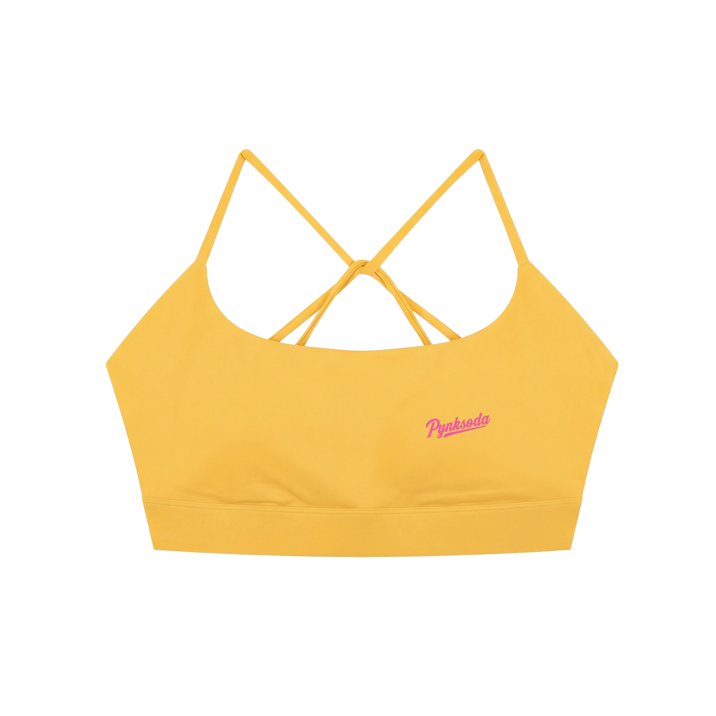 PYNKSODA Criss Cross Yoga Sports Bra