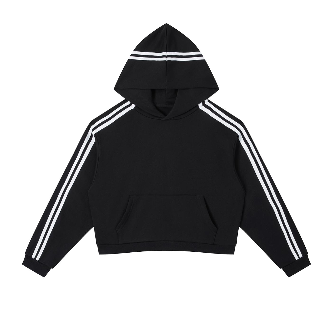 PYNKSODA Side Stripe Cropped Hoodie