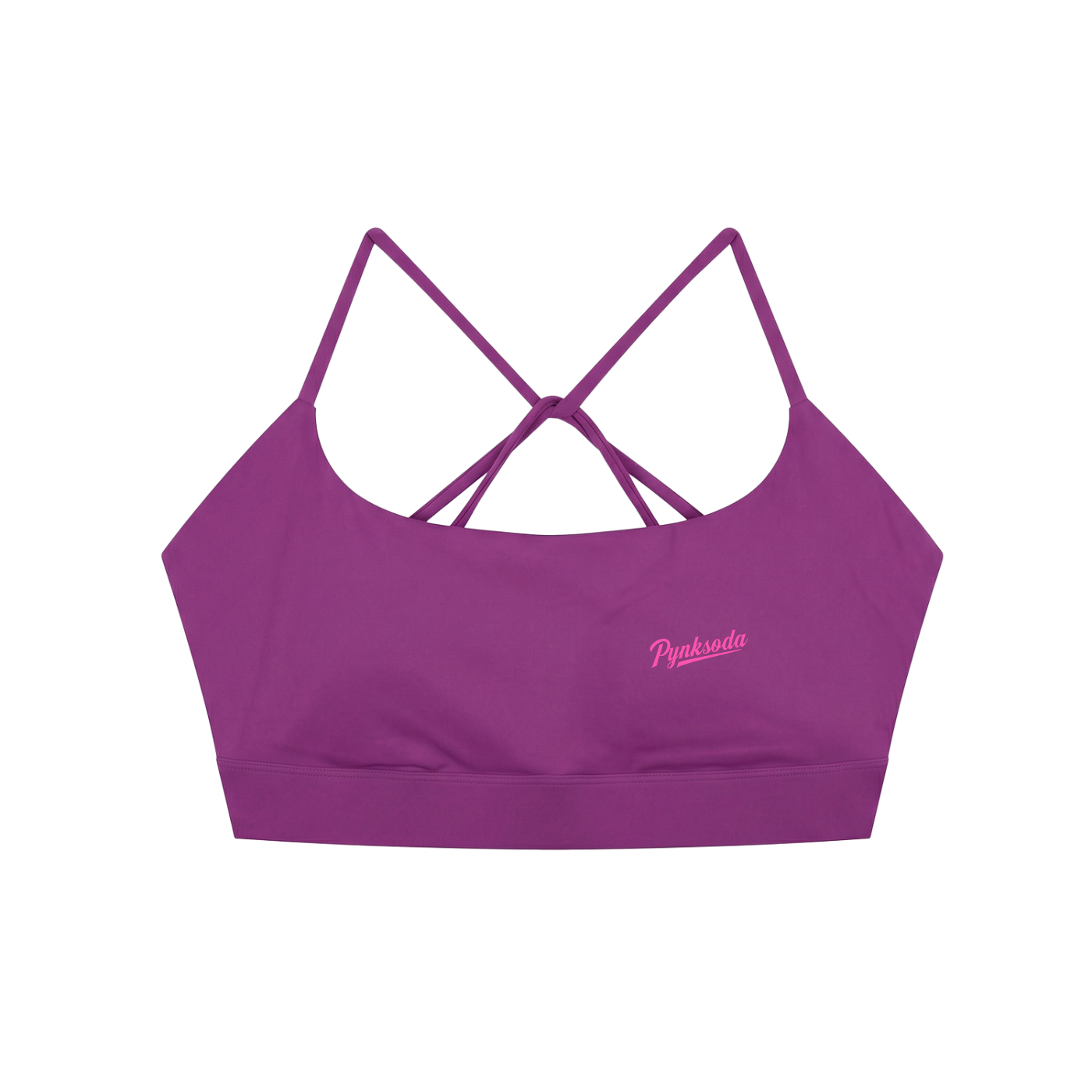 PYNKSODA Criss Cross Yoga Sports Bra