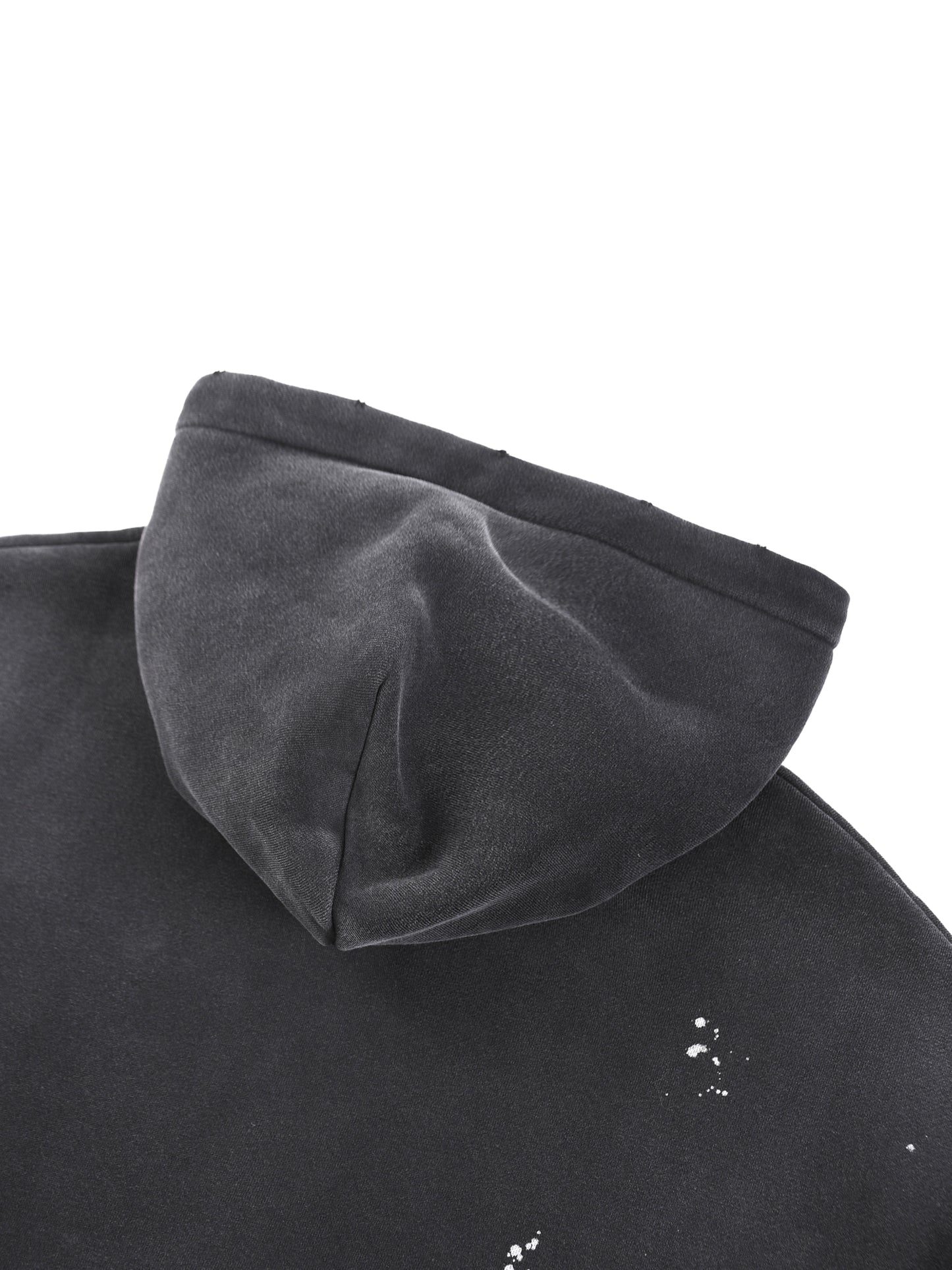 PYNKSODA Vintage Washed Frayed Fleece Hoodie