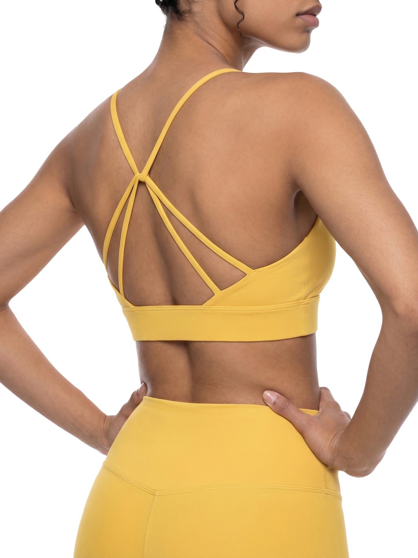 PYNKSODA Criss Cross Yoga Sports Bra