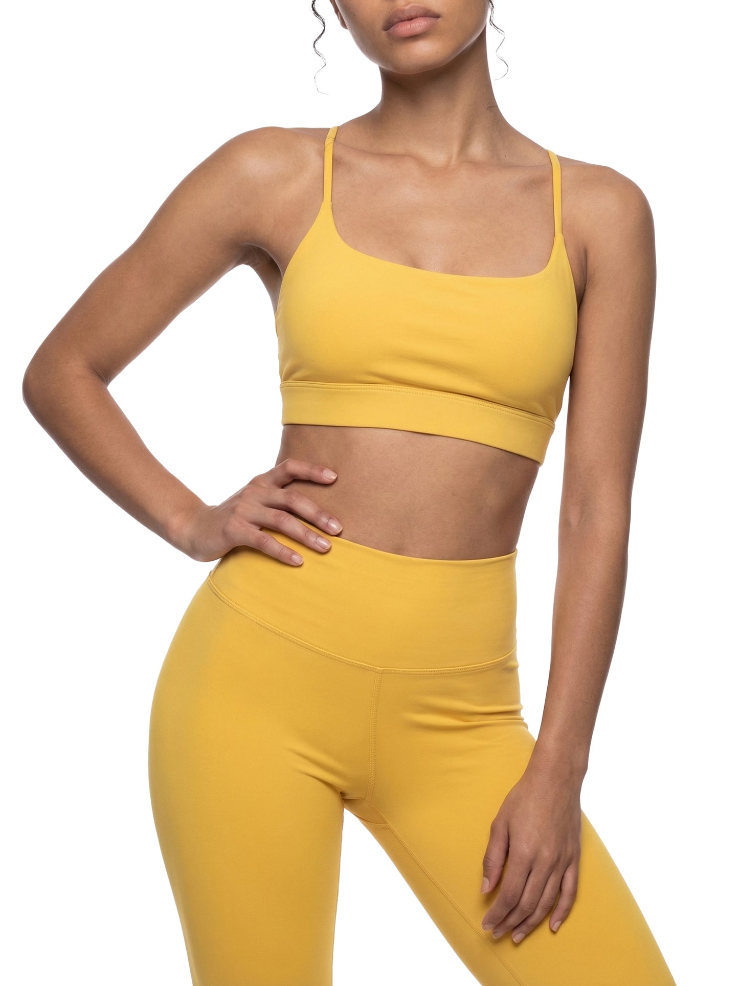 PYNKSODA Criss Cross Yoga Sports Bra